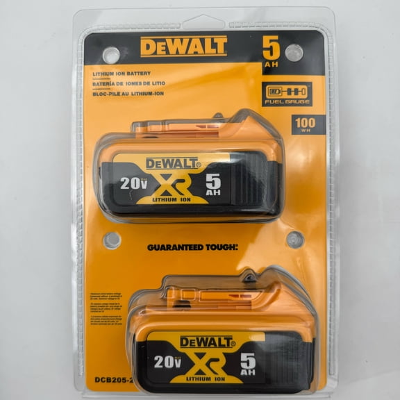 DEWALT 20V MAX 5.0Ah Lithium-Ion Battery (DCB205-2 Pack)