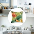 thumbnail image 5 of Acheng Palm Leaves with Lush Branches and Leaves Tropical Jungle Palm Leaves Short Plush Pillowcase Set of 2 White, 5 of 7