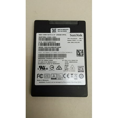 Pre-Owned SanDisk SD8TB8U-256G X400 256GB 2.5" SATA III (6.0Gb/s) Solid State Drive (Good)