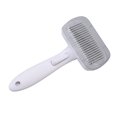 thumbnail image 4 of Self  Pet Brush, Button  Cat Hair Removal Slicker Comb Time Saving  For Home For Cats Steel Wire Rubber Head Gray, 4 of 8