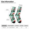 thumbnail image 2 of Fotbe Palm Leaves Flamingo Calcetas Largas con Estampado para Hombre y Mujer – Calcetas de Compresión Transpirables y Elásticas, Viajar y Uso Diario Talla 5-11, 2 of 6