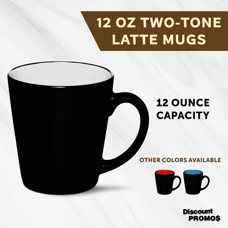 Ceramic Coffee Latte Mugs 12 oz. Set of 10, Bulk Pack - Perfect for Coffee,  Tea, Espresso, Hot Cocoa, Other Beverages - White