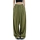 thumbnail image 1 of Lucakuins, pantalones de traje de pierna ancha para mujer, pantalones sueltos casuales elásticos de Color sólido para el trabajo, ropa de calle de oficina Lucakuins  moda, 1 of 8