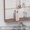 thumbnail image 4 of Xukmct 60"x40" Rectangle Vanity Mirror Brown Aluminum Frame Decorative Wall Mirror for Bathroom, Living Room, Bedroom, 4 of 10