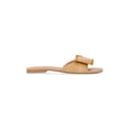 thumbnail image 2 of Time and Tru Women's Raffia Bow Slide Sandals, 2 of 6