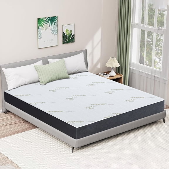 TwinXL Mattress, 5 Inch Memory Foam Mattress in a Box for Kids with Breathable Bamboo Cover, Medium Firm Gel Mattress for Bunk Bed, Trundle Bed, CertiPUR-US Certified