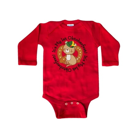 

Inktastic My 1st Oktoberfest Baby Bear Gift Baby Boy or Baby Girl Long Sleeve Bodysuit