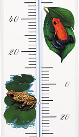 French Enamel Style Outdoor Thermometer Frogs