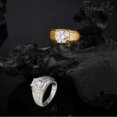 thumbnail image 2 of 3 Carat Unisex Solitaire Moissanite Engagement Rings D Color VVS1 Clarity Gold Wedding Ring for Men Women 925 Sterling Silver Rings Jewelry Size 7-12, 2 of 6