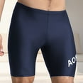 thumbnail image 4 of guisaled Men Swim Jammer Athletic Training Endurance Swimsuit Competitive Racing Compression Swimwear Quick Dry Square Leg Swim Trunks, 4 of 4