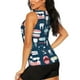 thumbnail image 3 of Balery Dental Camiseta sin mangas estampada ligera para mujer, tops de entrenamiento sin mangas, camisetas de yoga transpirables de secado rápido.-Medium, 3 of 7