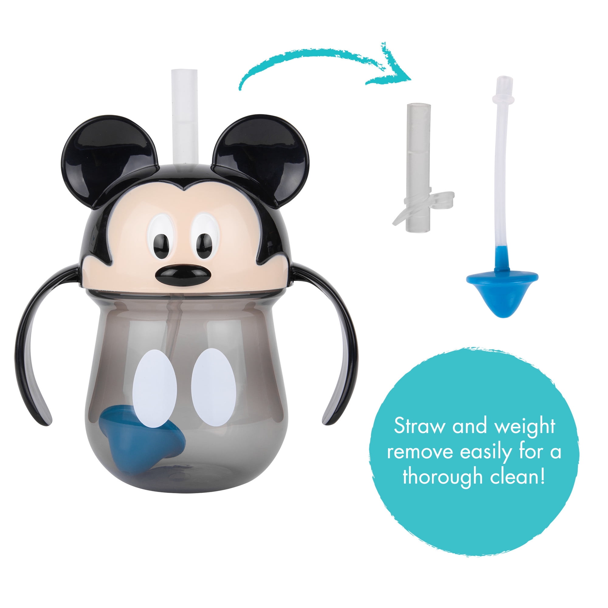Disney Kids Sippy Cup Cartoon Cute Mickey Mouse Stitch Olaf Doll Cups Fruit  Juice Milk Cup Adult Sippy Cup Straw Cup 640ml