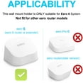 thumbnail image 2 of Soporte de pared para salida solo para sistema Wi-Fi de malla eero 6 y eero 6+, sin cables desordenados y soporte de montaje para salida que ahorra espacio para extensor eero 6 (paquete de 3), 2 of 5