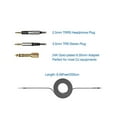 thumbnail image 3 of Long Steps Cable Compatible with Pioneer HDJ X5 X7 S7 CUE1 DJ Headphone Length 2m 6.5feet Soft Nylon Lightweight Includes 1/4" 6.35mm Adapter, 3 of 9