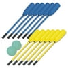 Soft Polo Set, Rhino Skin, Blue And Yellow, 12 Sticks/2 Balls