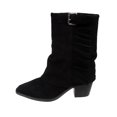 thumbnail image 3 of Mid Calf Boots For Women Chunky Heel Almond Toe Thick Sole Winter Boots Comfortable Versatile Dressy Shoes for Walking Casual Work Daily Wear, 3 of 10