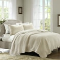 thumbnail image 3 of Home Essence Genoa 3 Piece Reversible Scalloped Edge Coverlet Set, 3 of 11