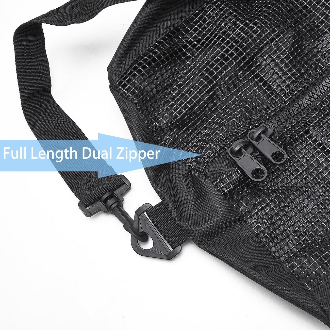 GOGHOST Mesh Dive Bag for Scuba or Snorkeling-Extra Large Beach Bags and Mesh Travel Duffle Dry Bag with Zipper and Pockets，Oversized Beach Duffle Bag Ideal for Your Pool Trip