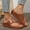 Brown#17, variant on Women's Fashion Casual Slides – Comfortable Spring Summer Slip-On Flatform Sandals with Toe Post & Thick Heel for Everyday Footwear,Plus Size