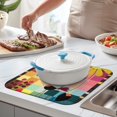 thumbnail image 2 of Microfibre Drying Mat for Kitchen Daisy Flower Watercolor Dish Drying Drainer Mat Absorbent Drying Mat Washing Up for Glass, Plate & Cup 16inch X 18inch, 2 of 7
