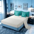 thumbnail image 5 of meiyoeat Rustic Home Sweet Full Size Bedding Sets for Adults Men Women, Arrow Quote Full Size Bed in a Bag, Teal, Grey Reversible, 7-Piece, 5 of 6