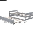 thumbnail image 6 of Gray Twin Size Platform Bed With Efficient Trundle - Bedroom Decor Complement Utilitarian Efficiency Increase, 6 of 7