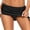 Z02 Black, variant on Womens High Waisted Split Swim Skirt Sporty Drawstring Bikini Bottom with Built-In Tummy Control Quick Dry Beach Cover Up Dark Blue S