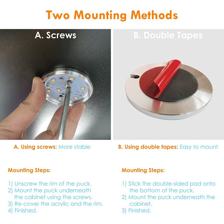 120v Led Puck Light Direct Wire Shelly Lighting