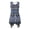 Blue Geometric Pattern, variant on HELLHERO Vintage Floral Print Summer Sleeveless Dress, Round Neck Women's Summer Sundress with Side Pockets Pleated for Work
