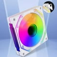 thumbnail image 6 of AOOOWER 120mm Infinitys Mirror ARGB PC Fan, Efficient Cooling PWM Control 600 1500RPM for Gaming Rigs and CPUs, 6 of 11