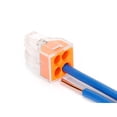 thumbnail image 4 of 10pcs 400V 24A 0.75-2.5mm 4 Way Terminal Block Push Wire Connector (Orange), 4 of 6