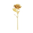 thumbnail image 2 of Decoración hogareña Rosa de oro de 24 quilates con mango largo Zhivalor HFP-0328, 2 of 4