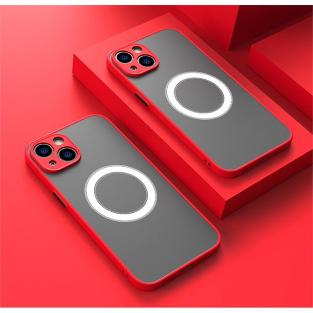 Magsafe-funda magnética de lujo para teléfono, carcasa a prueba de golpes para iPhone 13, 14, 12, 11 Pro Max, Mini, X, XR, XS, 14Plus
