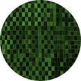 thumbnail image 1 of Ahgly Company Indoor Round Abstract Green Modern Area Rugs, 6' Round, 1 of 4