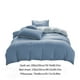 thumbnail image 3 of Juegos de colcha y cubrecama para todas las estaciones: juego de cama de 4 piezas, sábanas lavables de color liso, funda nórdica y fundas de almohada, sábanas de algodón lavado., 3 of 9