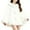 #1096-White, variant on Women's Faux Mink Coat, Solid Color Plush Thickened Mid-Length Plus Size Loose Cape Cardigan, Warm for Daily Wear and Winter Season