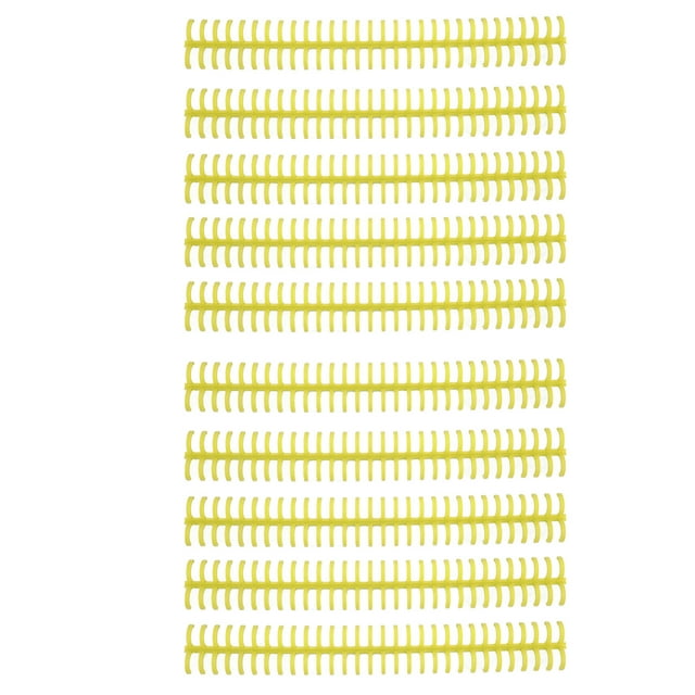 Épines de Liaison, Peignes de Liaison Résistants à la Rouille 1/2 Po pour Feuilles en Vrac Jaune