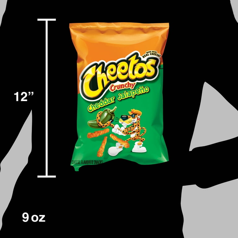 Cheetos Crunchy Cheddar Jalapeño Cheese Flavored Snack, 9