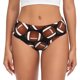 thumbnail image 1 of Fotbe Brown Football On Black Calzones Estampados para Mujer – Ropa Interior de Algodón, Cómoda, Suave y Elástica-Large, 1 of 6