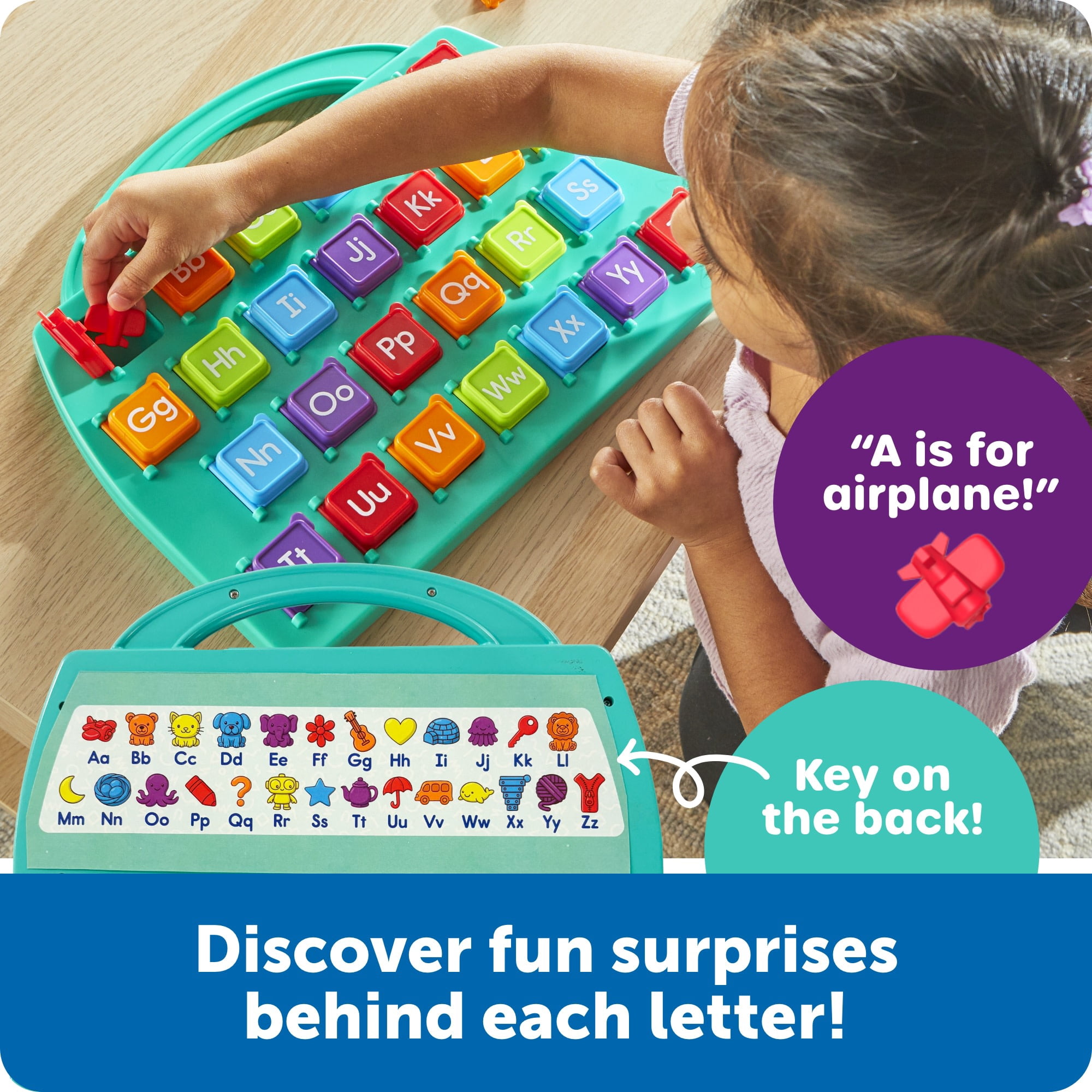 Learning Resources Lift-A-Letter Alphabet Board - ABC Toys, Vocabulary Practice, Ages 3+