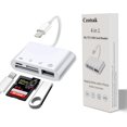thumbnail image 1 of Lector de tarjetas de memoria Ceotsak 4 en 1 SD TF USB Hub con cargador, 1 of 9