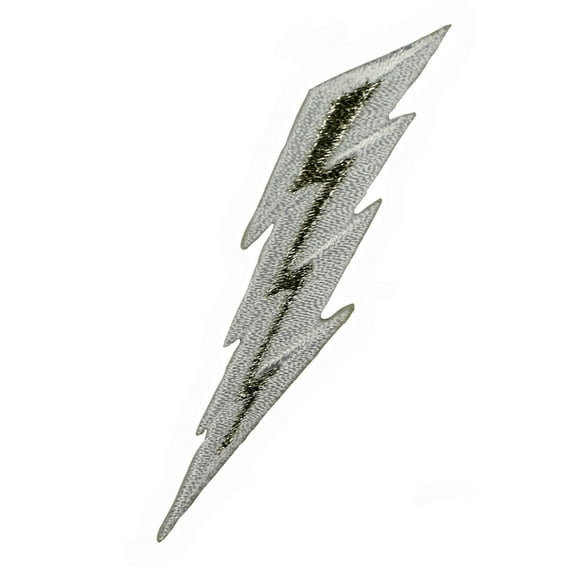 ID 8813 Lightening Bolt Patch Electric Light Craft Embroidered Iron On Applique