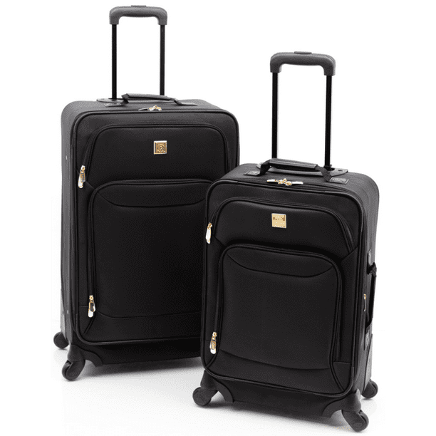 Protege 2 piece expandable spinner carry on and checked luggage set ...