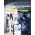 thumbnail image 5 of Ceiling Fan Control and Dimmer Switch, Supports  HomeKit, Alexa,  & SmartThings, 2.4G Wi-Fi Fan and Light Switch Combo, 4 Fan Speed, Neutral Wire Needed, Single Pole, 2 Pack, 5 of 8