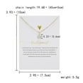 thumbnail image 2 of PPgejGEK Womens Necklaces Star Pearl Tassel Paper Card Necklace Pendant Clavicle Chain for Valentine's Day Mother's Day Christmas Birthday Gifts Festival Gift, 2 of 2