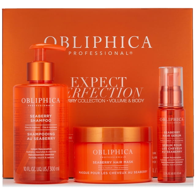 Obliphica Expect Perfection Volume & Body Seaberry Collection Set - Elevate Your Haircare Experience with Luxurious Volumizing and Bodifying Formulas for Beautifully Enhanced Hair