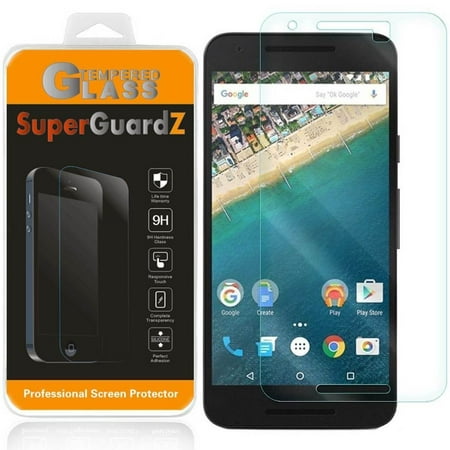 [2-Pack] For LG (Google) Nexus 5X - SuperGuardZ Tempered Glass Screen Protector, 9H, Anti-Scratch, Anti-Bubble, (Best Glass Screen Protector For Nexus 5)