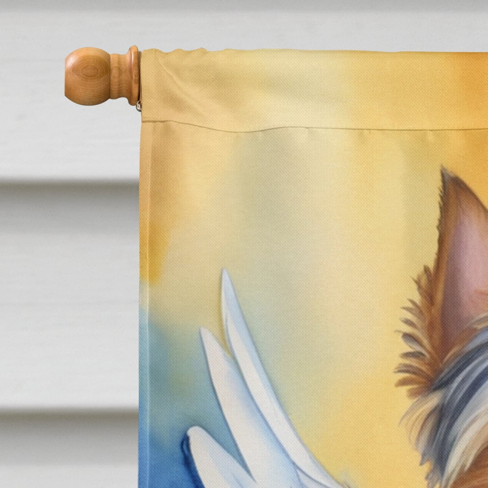 Silky Terrier My Angel House Flag 28 in x 40 in