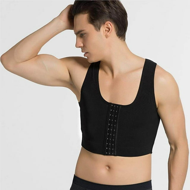 VONKY Men Chest Shape Vests Male Control Breast Gynecomastia Professional Slimming Tank Top Correct Corset Compressing Compression No.1
