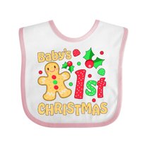 Inktastic Baby's First Christmas -gingerbread Cookie Boys or Girls Baby Bib